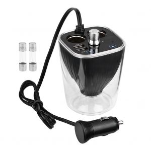 Chargeur De Voiture Mains Libres Bluetooth Double Usb, Allume-Cigare, Lecteur Mp3, Transmetteur Fm - Neuf
