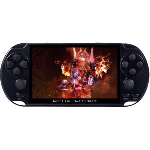 (Noir) Console De Jeux Vidéo Rétro Écran 5,1 Pouces 32 Go 128 Bits Bui - Neuf