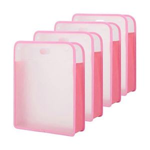 Lot De 4 Organiseurs De Rangement Pour Papier De Scrapbooking,Organiseur Transparent Pour Papier 12 X 12 Cm,Scrapbooking - Neuf