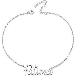 Eryi-Bracelet Pour Femme Avec Prénom En Acier Inoxydable - Pendentif Prénom Personnalisé Argenté Pour Femme - Cadeaux Personnalisés Pour Femme, Mère, Fille, Meilleure Amie - Neuf