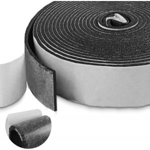 Bande d'étanchéité autocollante en mousse pour portes,fenêtres,plaque de mousse en néoprène,multifonctionnelle,résistante aux intempéries,anti-collision,insonorisée,50x5 mmx5 m - Neuf