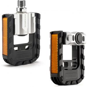 Subzonal-P&eacute;dales De V&eacute;lo Pliables Aluminium 9/16"", Antid&eacute;rapantes Avec R&eacute;flecteurs, Universelles Pour Vtt, Vtc, V&eacute;lo &Eacute;lectrique, Trekking - Neuf