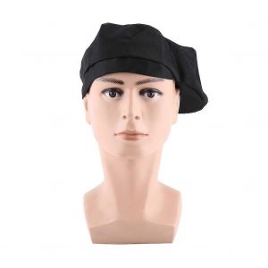 Hommes Femmes Chef Chapeau Traiteur Boulanger Préposé Cuisine Cuisinier Bec De Canard Béret Casquettes De Golf (Noir) - Neuf