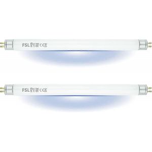 Ampoule de remplacement FSL T5 F6W BL pour lampe tue-mouches,tube UV de 22,6 cm pour tueur de moustiques / tueur d'insectes 12W (2pcs) - Neuf