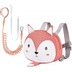 Asfasfq-Bebamour Sac À Dos Pour Bébés Animaux Avec Rênes De Sécurité, Mini Sac Avec Corde De Sécurité Pour Enfants, Sac À Dos Portatif, Sac À Dos Avec Ceinture - Neuf