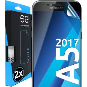LORANKA-2x se&reg; Film de Protection 3D Transparent pour Samsung Galaxy A5 (2017), Auto-r&eacute;parateur, Compatible Empreinte & FaceID, Installation Sans Bulles, R&eacute;sistant aux Chocs et Rayures, Fabriqu&eacute; en A - Neuf