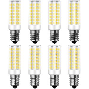 E14 Led 9w 750lm Blanc Froid 6000k,75w Ampoule Halogène Équivalent,Ac 220-240v,Non-Dimmable,Ampoules Maïs Pour Chambre Salon Cuisine Jardin Couloir,Lot De 8 - Neuf
