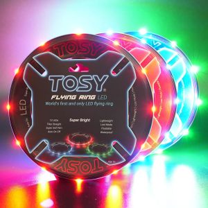 Eryi-Anneau Volant 12 Led, Lumineux, Mode Perdu, Allumage Automatique, Sûr Et Doux, Étanche, Frisbee Léger, Cadeau D'anniversaire, De Camping Pour Garçon/Fille/Enfant - Neuf
