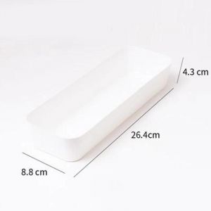 D&eacute;bris De Bureau Bo&icirc;te De Rangement En Plastique Tiroir Bo&icirc;te De Finition Snack Candy Door Bo&icirc;te &Agrave; Cl&eacute;s Bo&icirc;te De Rangement Pour R&eacute;frig&eacute;rateur Blanc,Petit - Neuf