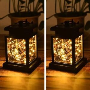 Lanterne solaire LED extérieur à suspendre - Marque - Modèle - 30 LED - Lumière blanche et chaude - IP65 - Neuf