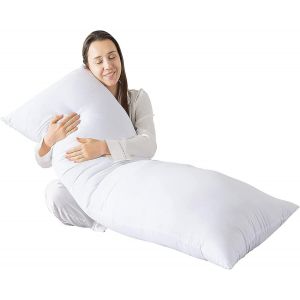 Coussin De Grossesse Oreiller De Remplissage En Fibres Creuses De Qualit&eacute; Sup&eacute;rieure Orthop&eacute;dique Oreiller Pour Tout Le Corps Pour Dormeurs Lat&eacute;raux, Dos, Cou, Maternit&eacute;, Soutien &Agrave; La 4ft6 - Neuf