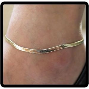 Kal-Beach Échelle De Poisson Cheville Simple Bracelet Cheville Summer Footaccessories Femme Et Fille Bijoux (Or) - Neuf