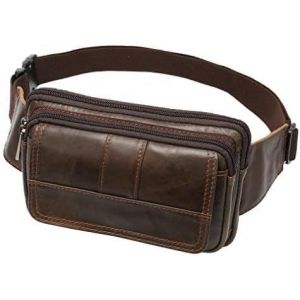 SJZG-Sac Banane En Cuir Pour Homme Et Femme Sac Banane Pour Voyage, Course À Pied, Randonnée, Camping, Téléphone Portable, Pochette Pochette - Neuf