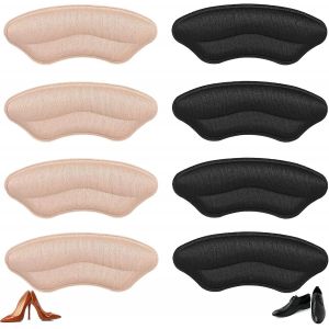 8 Pcs Heel Pads - Inserts De Coussin De Talon Souples, Doublures De Talon Parfaites Pour Les Femmes, Les Hommes, La Plupart Des Chaussures - Neuf
