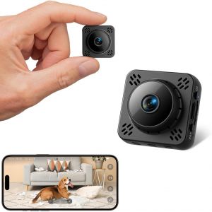 ChenQuanSarl-Mini Camera Espion Sans Fil, Wifi Camera Surveillance Magnétique, Stockage Cloud Gratuit, Détection Mouvement & Hd Vision Nocturne, Intérieur/Extérieur - Neuf