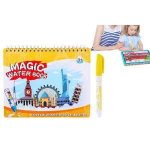 Livre de dessin &agrave; l'eau pour enfants - Livre de coloriage &eacute;ducatif avec stylo - 4-7 ans - Neuf