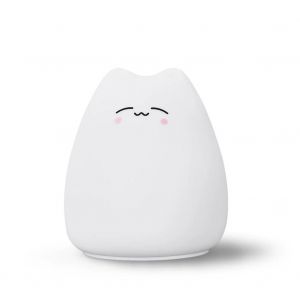 Silicone Touches Pat Sensor Led Veilleuse Pour Les Enfants B&eacute;b&eacute; Enfants 7 Couleurs 2 Modes Dessin Anim&eacute; Chat Mignon Usb Led Veilleuse Chat Intelligent - Neuf