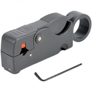 Dépouilleur de câble coaxial, outil de coupe de dénudeur de câble coaxial rotatif, outil de décapage de câble coaxial, dénudeur de câble coaxial manuel pour le décapage de câbles, Wir - Neuf