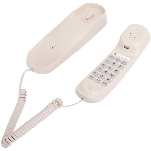 T&eacute;l&eacute;phone Mural, Tc990 T&eacute;l&eacute;phone Fixe Filaire Beige Table Mural T&eacute;l&eacute;phone Fixe Pour Chambre D'H&ocirc;tel Famille Ascenseur Salle De Bain - Neuf