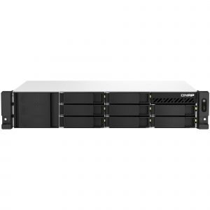 QNAP TS-873AeU-RP NAS Rack (2 U) Ryzen Embedded V1500B 4 Go DDR4 0 To QuTS hero Noir - Neuf