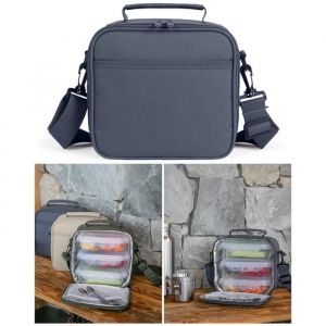 Sacoche Lunch Box Isotherme 3 &Eacute;tages Capacit&eacute; 4.5l - Neuf