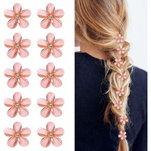Lot De 10 Mini-Pinces À Cheveux En Diamant (Rosec), Petites Pinces À Cheveux Pour Femmes Et Filles, Idéales Pour Le Quotidien, Les Fêtes Et Les Mariages. - Neuf