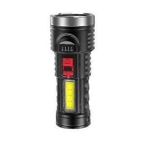 Lampe de poche LED puissante 9 900 lm, affichage de la batterie, rechargeable par USB, zoom télescopique, lampe torche pour camping et pêche en plein air - Neuf