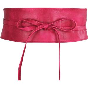 CAUC-Ceinture femme, large ceinture portefeuille Obi avec la&ccedil;age - Neuf