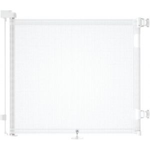 Barri&egrave;re De S&eacute;curit&eacute; R&eacute;tractable Escalier Pour B&eacute;b&eacute;s Enfant Et Chiens,0-150 Cm,Barriere De Securite Enroulable Pour Escaliers Et Couloirs - Neuf