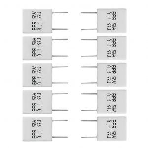 10 pcs 0.1R 5 pour W 5% R&eacute;sistance de ciment 0.1Ohm R&eacute;sistance non inductive BPR56 - Neuf