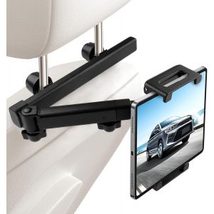 Support Tablette Voiture Appui-t&ecirc;te Pivotant &agrave; 360&deg; Porte Tablette Universel pour iPad Switch T&eacute;l&eacute;phones 4,7-12,9 Pouces Support Ipad Voiture Extensible - Neuf