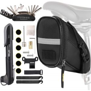 Subzonal-Kit De R&eacute;paration De Sacoche De V&eacute;lo Et Outils Multifonctions 16 En 1, Pompe, D&eacute;monte-Pneu, Pneus Sans Colle - Neuf