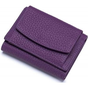 Portefeuille Femme Cuir Porte Monnaie Femme Petit Avec Fermeture Éclair Poche À Monnaie Mini Portefeuille Femme, Bleu - Neuf