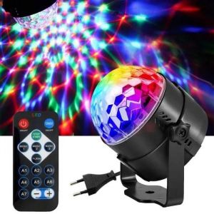 Eclairage De Scène Lumière Lampe Soirée Mini Projecteur Scene Spot Ampoule Led Boule Cristal À Commande Sonore Ambiance Festive - Neuf