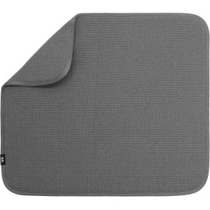 TIANYI-Tapis de séchage absorbant et réversible en microfibre pour cuisine, 40,6 x 45,7 cm, anthracite - Neuf