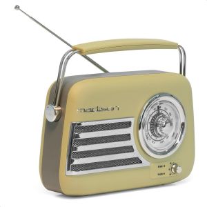 FREESOUND-VR40OGR-MAT - Radio vintage 30W sur batterie longue autonomie - Bluetooth, USB & FM - Vert Olive mat - Vintage, nostalgie, r&eacute;tro - Neuf