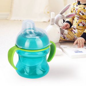 Bouteille Anti-Fuite En Forme De Bec De Canard De 200 Ml Pour Enfants Et Bebes (Bleu) - Neuf