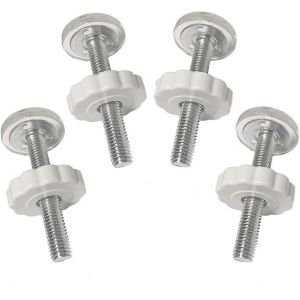 4 Pcs Pression B&eacute;b&eacute; Portes Filet&eacute;es Tiges De Broche Walk Thru Gates Accessoire Vis Boulons Kit Raccord - Neuf