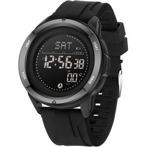 Montre De Sport Militaire Num&eacute;rique Pour Homme-&Eacute;tanche Jusqu'&agrave; 5 Atm-Montre De Fitness Avec Boussole,M&eacute;tronome,Calories,Chronom&egrave;tre,Compteur De Pas,Montre De Course &Agrave; Pied.[J148] - Neuf
