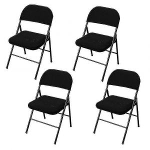 4 Pcs Chaise Pliante Couverture De Siège Divisé Pour La Maison De Mariage De Fête -Ys - Neuf