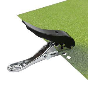 Perforatrice Noire 8 Mm, &Agrave; Un Trou, Manuelle, Robuste, Ronde, En M&eacute;tal, Avec &Eacute;chelle R&eacute;glable, Pour Papier Kraft, &Eacute;tiquettes Et Tickets. - Neuf