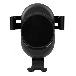 Support De Chargeur De Voiture Sans Fil A Gravite, Charge Rapide, Support De Telephone Portable Pour Grille D'aeration, Noir - Neuf
