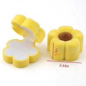 1 Pièce Belle Boîte À Bijoux En Velours Conteneur Bague De Mariage Boîte Pour Boucles D'oreilles Collier Bracelet Affichage Boîte Cadeau Support 16 Styles - Neuf