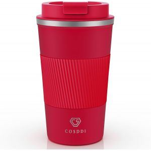 Tianyi-Tasse &Agrave; Caf&eacute;, Tasse De Caf&eacute; Isol&eacute;e Tasse De Voyage En Acier Inoxydable - Tasse De Voiture &Agrave; Double Paroi Couvercle Isolant Tasse &Agrave; Caf&eacute; R&eacute;utilisable &Eacute;cologique - Neuf