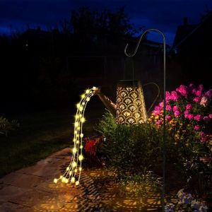 JGD-L'arrosoir Solaire Allume Les Décorations de Jardin, Lampe Solaire à LED pour Jardin, la Lumière étanche du Ciel étoilé avec Le Support, Décoration de Jardin, pour Jardin (En forme d'éventail) - Neuf