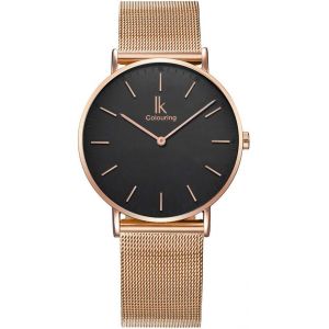 Eryi-Ik Slim Ø36mm Montre Hommes Femmes Ultra-Mince Bracelet Maille - Neuf