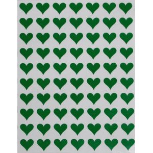 Royal Green Gommettes Étiquettes Autocollantes En Forme De C?Ur Vert Idéal Pour Les Anniversaires, Les Mariages 15 Feuilles 1,3cm (13mm) Paquet De 1050 - Neuf