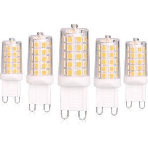 Baoming Ampoule G9 Led 4 W Blanc Chaud 400lm,Remplacement Des Ampoules Halog&egrave;ne De 40 W,Faible Consommation D'&eacute;nergie,Ac 220-240 V,Lot De 5 - Neuf
