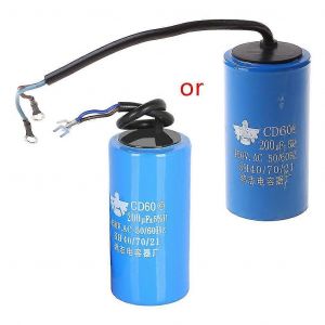 250-450V AC 200uF Appareil Moteur Démarrage Fonctionnement Condensateur CD60 Haute Qualité - Neuf