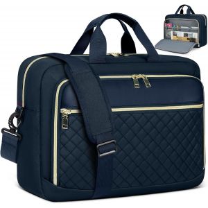 KALANKA-Sacoche pour Ordinateur Portable Femme 17.3 Pouces Grand Sac Pc Portable Housse Ordinateur Imperm&eacute;able Mallette Bandouli&egrave;re Sacoche Porte Document pour Travail Affaires Universit&eacute; - Neuf